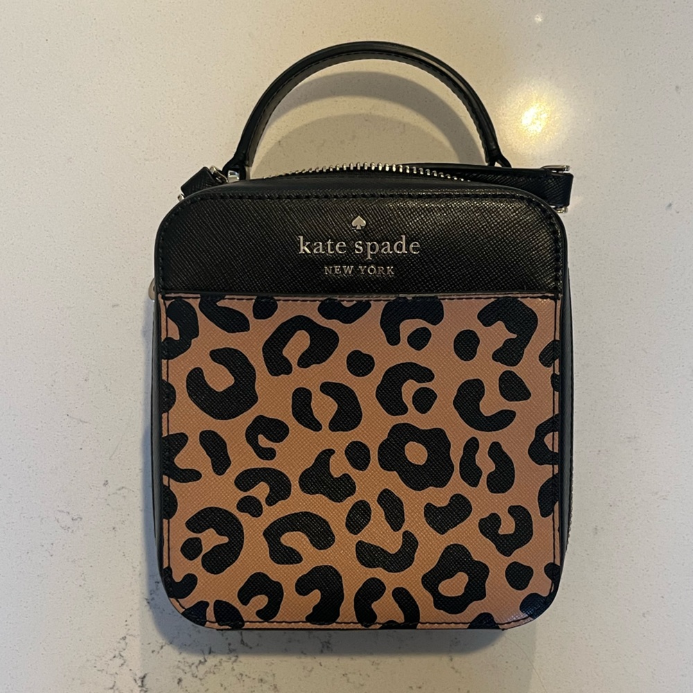 Kate Spade Leopard and Black Vanity Crossbody